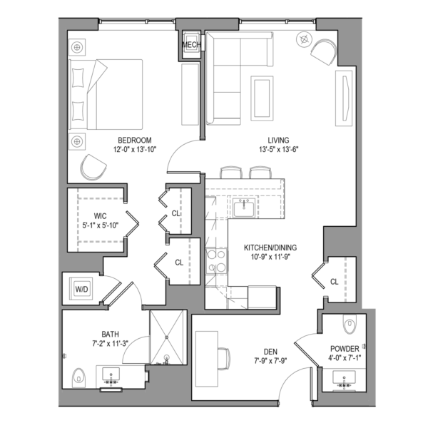 The Gifford 14 Floor plan River's Edge NYC